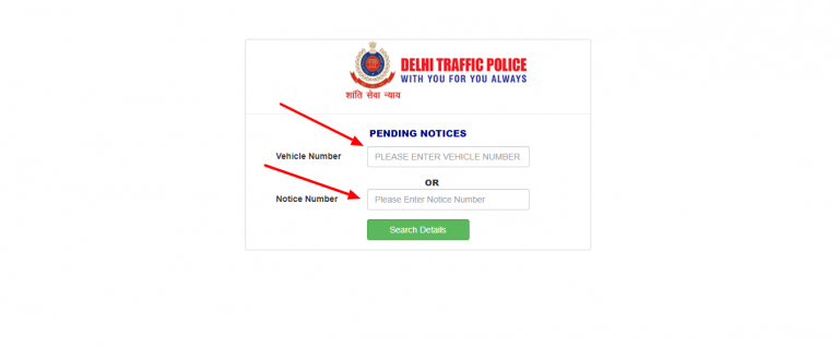 Delhi Traffic Police Website