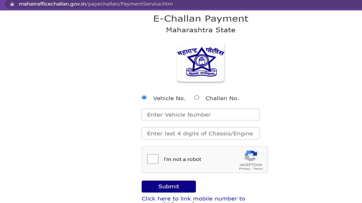 E-Challan Payment Maharashtra State