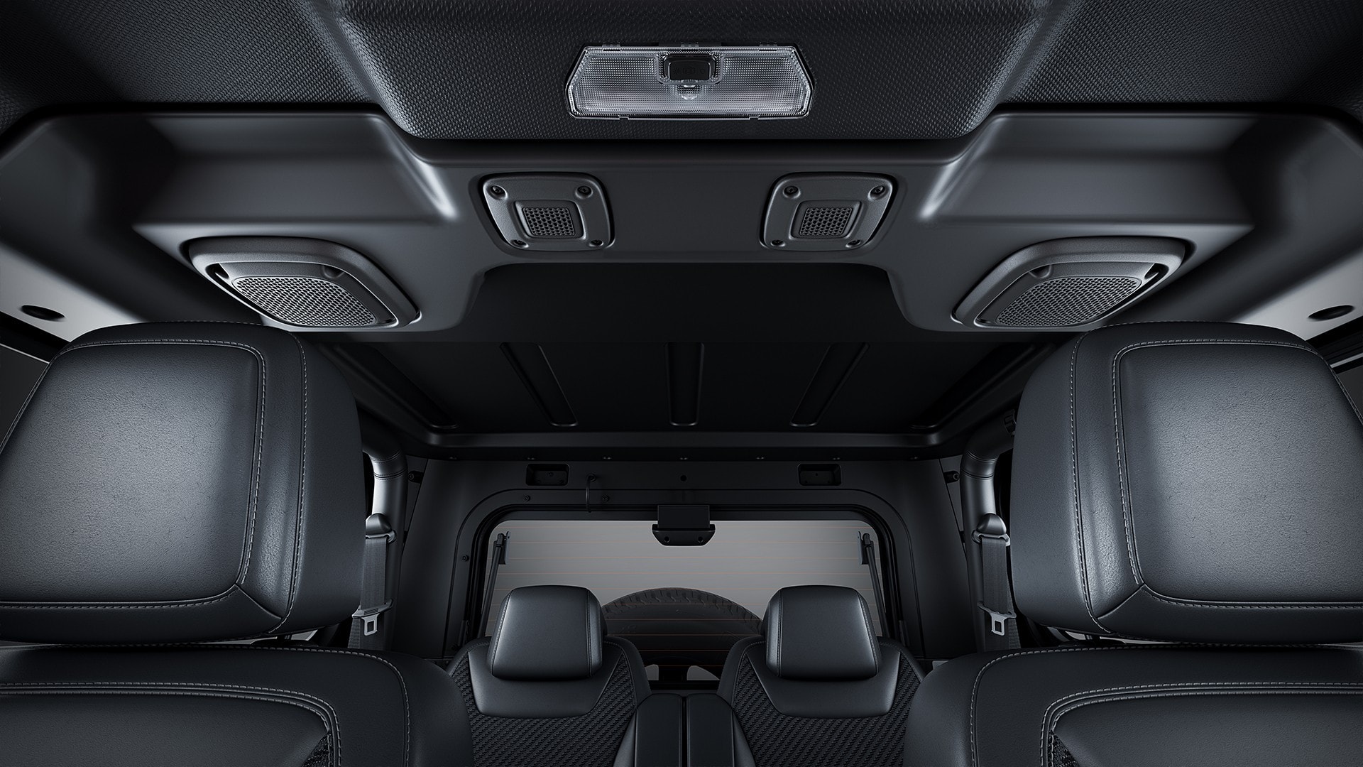 thar interior roof with speakers